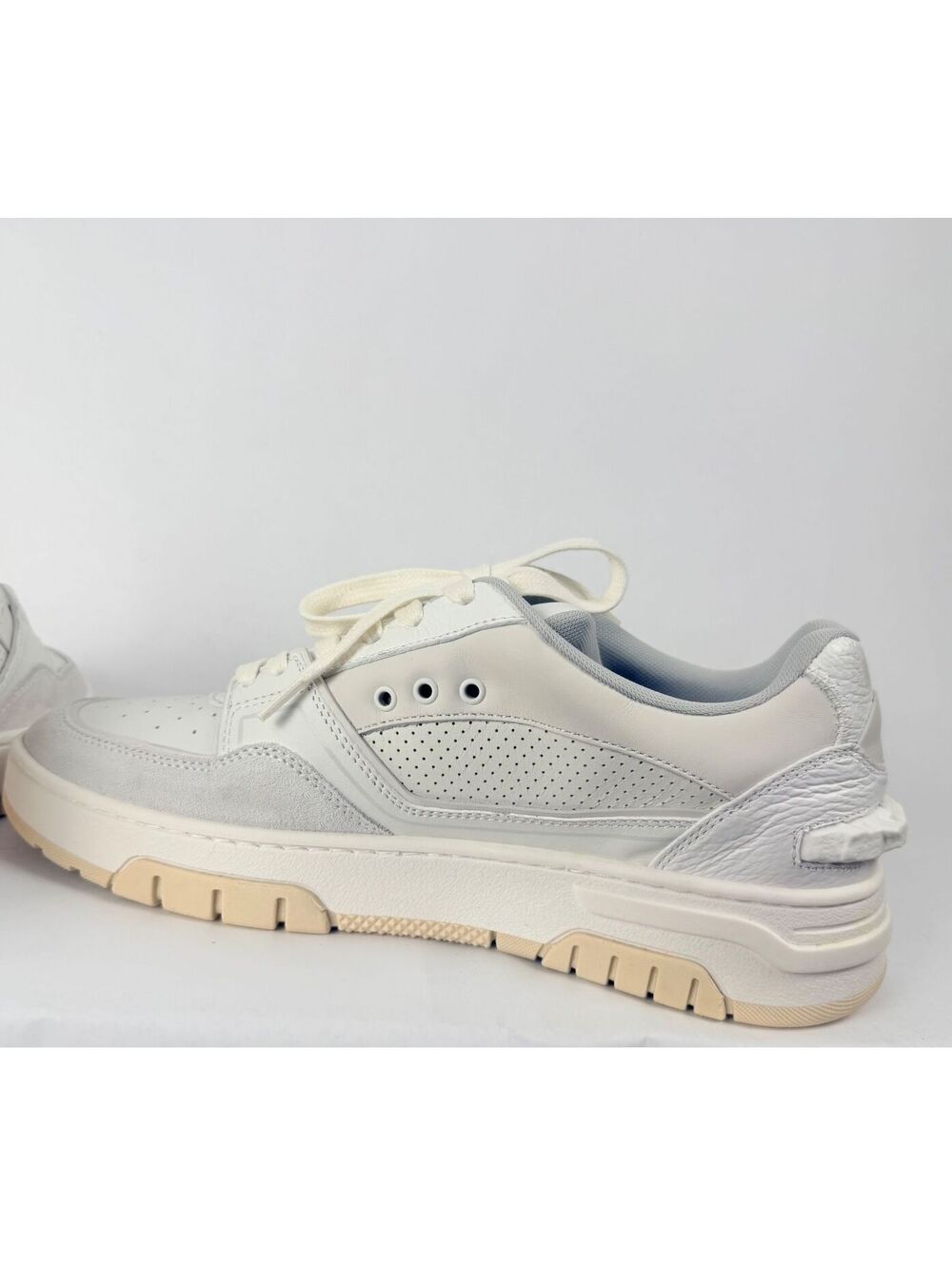 🍨 MSGM Panelled Low Top Sneakers White Grey Men's EU 42 US 9 With Box Dust Bag - Picture 5 of 16